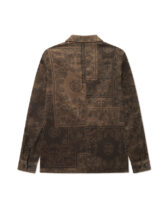 Les Deux 1000387-TEAK BROWN } Marchall AOP Corduroy Coach Jacket Teak Brown Men Jackets