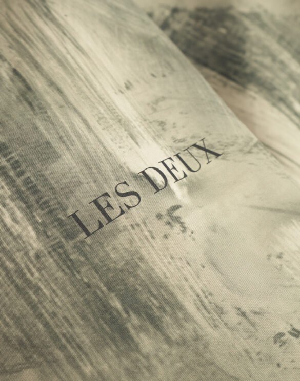 Les Deux Men Outerwear Nate Printed Padded Coat Dark Sand 1000588-DARK SAND