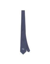 Les Deux Accessories Ties & Neckerchiefs Pinstripe Tie Dark Navy 1000720-DARK NAVY