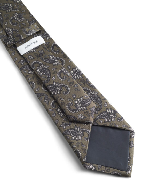 Les Deux 1000722-TEAK BROWN Paisley Tie Teak Brown Accessories Ties & Neckerchiefs