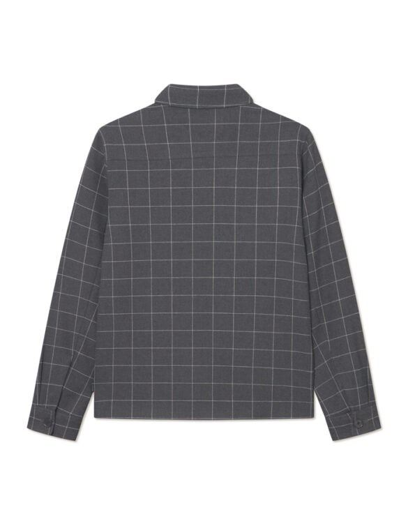 Les Deux Mehed Jakid Marseille Check Hybrid Jakk Dark Grey Melange 1000798-DARK GREY MELANGE