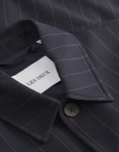 Les Deux 1000799-DARK NAVY } Marseille Pinstripe Hybrid Jacket Dark Navy Men Jackets