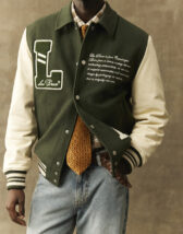 Les Deux 1000587-DUFFEL BAG } Les Deux Varsity Wool Jacket Duffel Bag Men Jackets