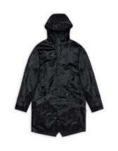 Rains 12020-131 Coal Long Jacket Coal Men Women  Outerwear Outerwear Rain jackets Rain jackets