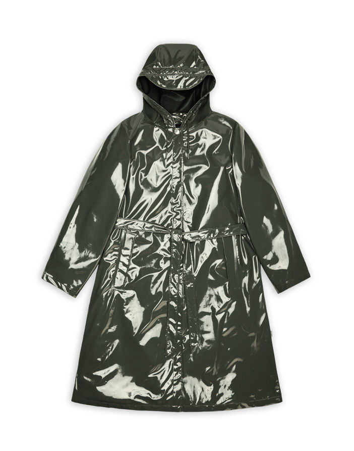 A-Line Longer W Jacket Swamp | Rains Outerwear | Watch Wear