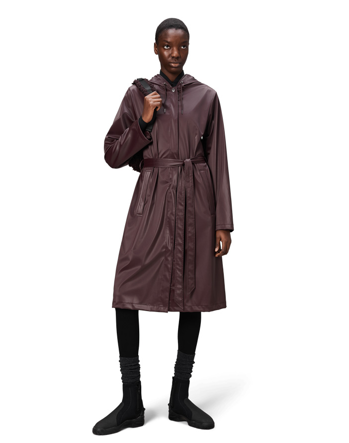 A-Line Longer W Jacket Depth | Rains Outerwear | Watch Wear