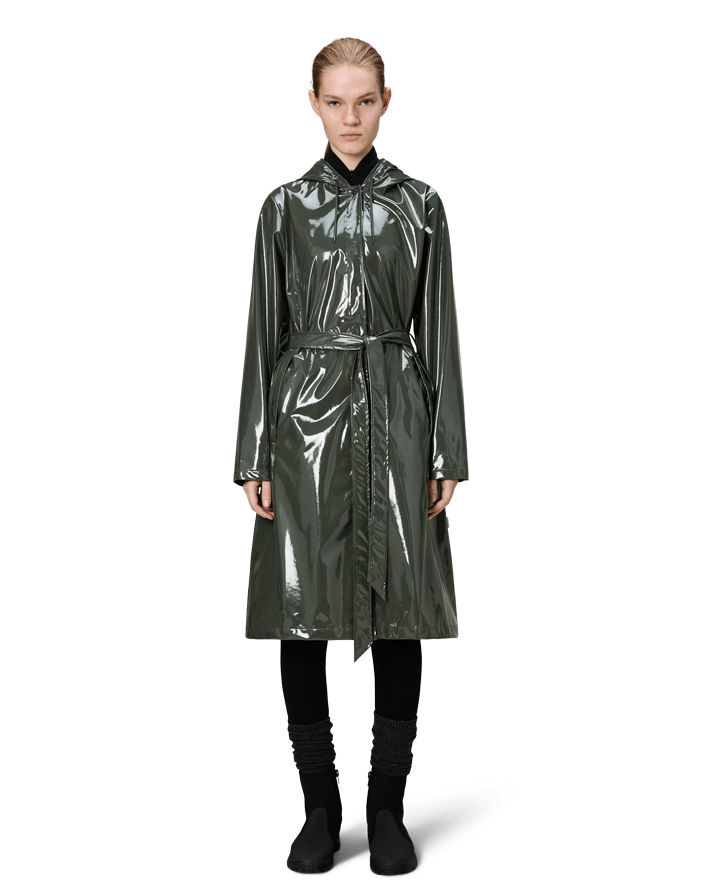 A-Line Longer W Jacket Swamp | Rains Outerwear | Watch Wear