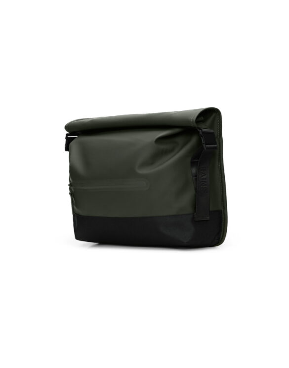 Rains 14490-03 Green Trail Rolltop Messenger Bag Green Kott   Kotid
