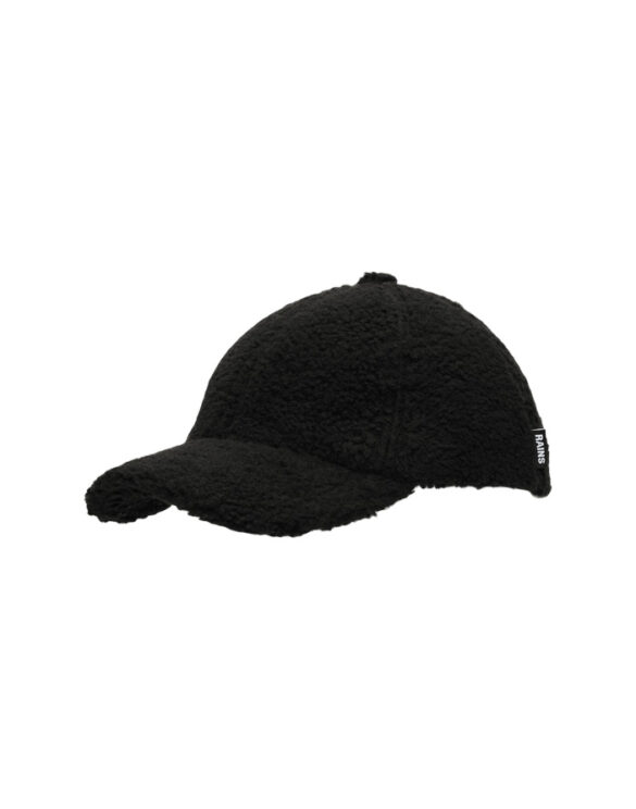 Rains 20650-01 Black Fleece Cap Black Hats