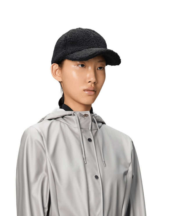 Rains 20650-01 Black Fleece Cap Black Nokamüts Mütsid