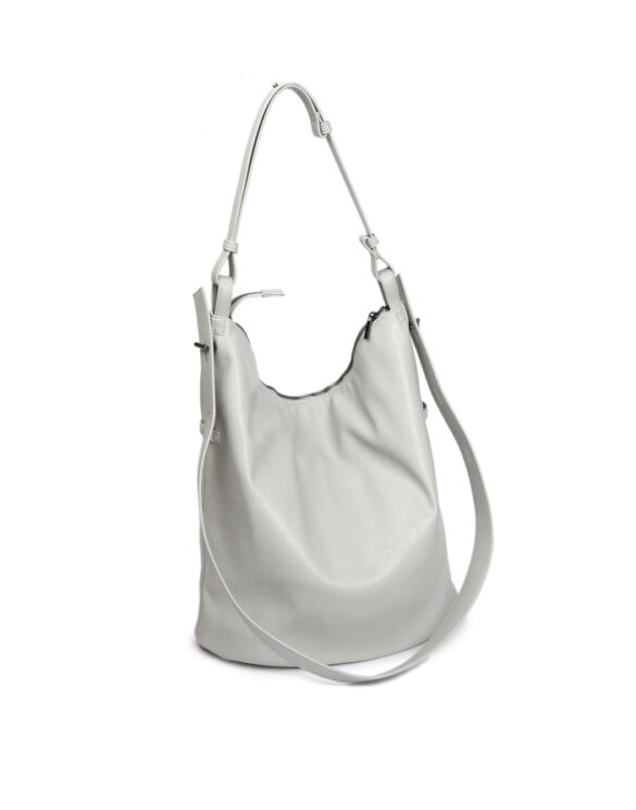 Hvisk Accessories Bags Shoulder bags Emmett Glossy Structure Grey Aura 2503-093-010500-477 Grey Aura