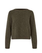 Samsøe Samsøe Naised Kampsunid ja pusad Nor O-Neck Short Deep Forest Kampsun F00022152-DEEP FOREST