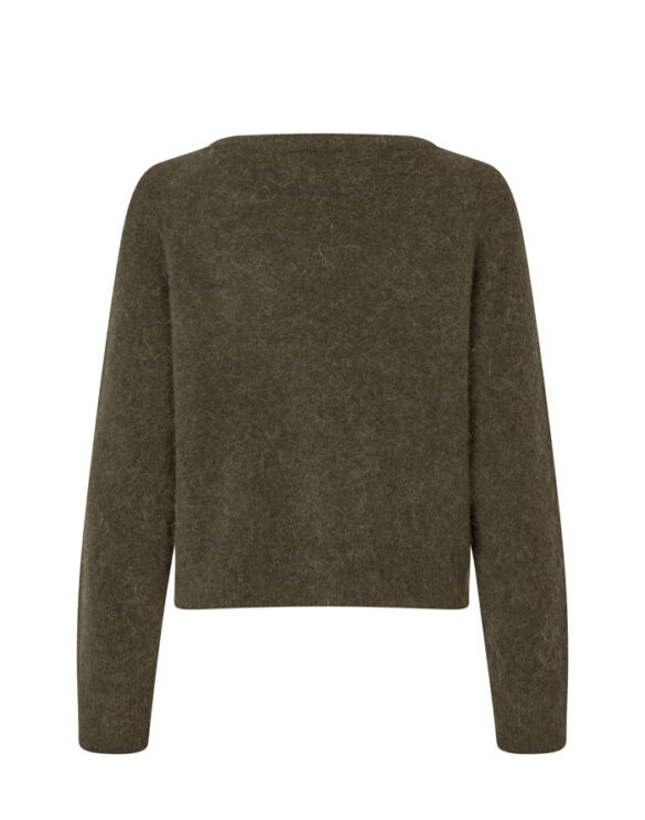 Samsøe Samsøe Naised Kampsunid ja pusad Nor O-Neck Short Deep Forest Kampsun F00022152-DEEP FOREST