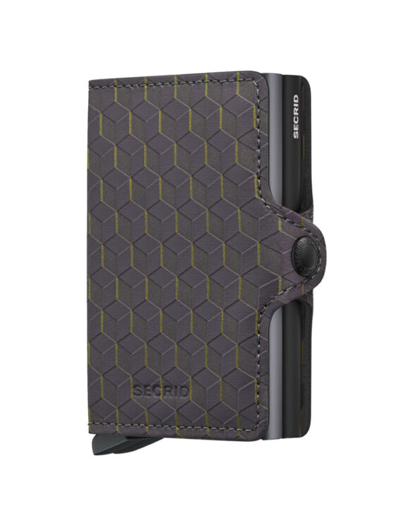 Secrid Accessories Wallets & cardholders Twinwallets Twinwallet Optical Grey-Yellow TOp-Grey-Yellow