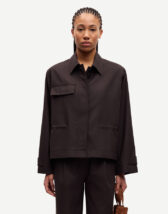 Samsøe Samsøe Women Jackets Salixa Jacket Black Coffee F25300129-BLACK COFFEE