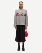 Samsøe Samsøe F25300078-BLACK } Samiley Skirt Black Women Skirts