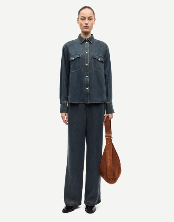 Samsøe Samsøe Women Pants Satopiarya Trousers Burnt Oak F25300061-BURNT OAK