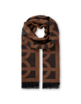 Samsøe Samsøe F25300141-Black Tortoise Sakatie Scarf Black Tortoise Accessories Scarves
