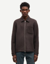 Samsøe Samsøe M22400082-Turkish Coffee } Hannes Full Zip Turkish Coffee Men Jackets