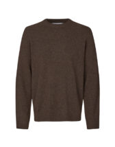 Samsøe Samsøe M10000009-Turkish Coffee } Isak Knit Sweater Turkish Coffee Men Sweaters & hoodies
