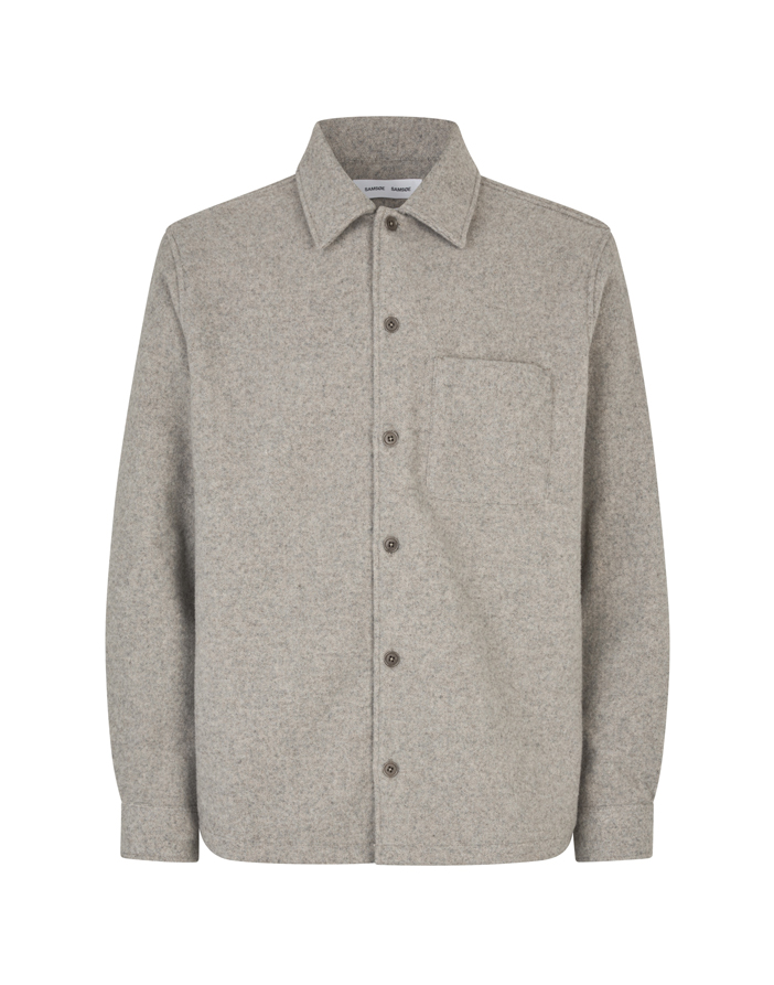 Samsøe Samsøe Sadamon Jj Overshirt Elephant Skin | Men