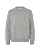 Samsøe Samsøe Men Sweaters & hoodies Sapatrik Sweater Grey Melange M24900016-Grey mel.