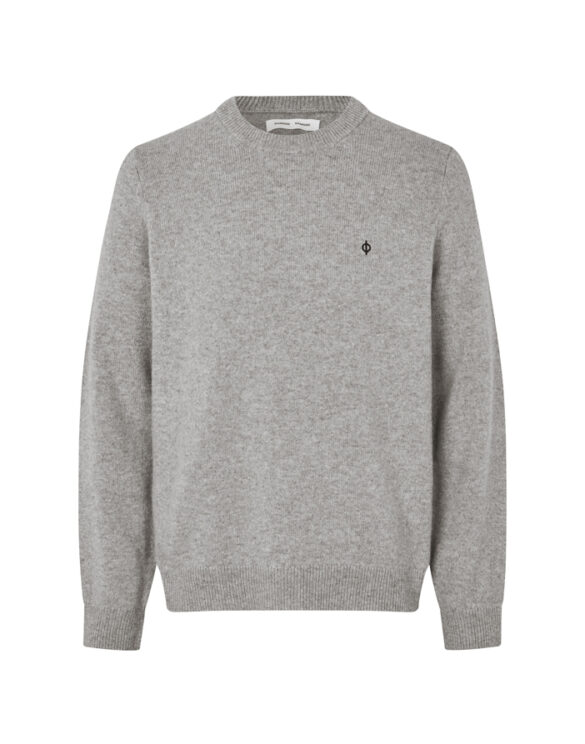Samsøe Samsøe Men Sweaters & hoodies Sapatrik Sweater Grey Melange M24900016-Grey mel.