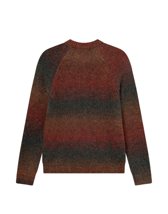 Les Deux 1000998-DARK CLAY ORANGE } Brad Gradient Knit Jumper Dark Clay Orange Men Sweaters & hoodies