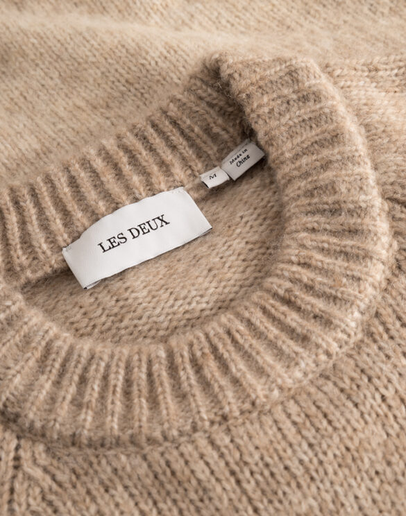 Les Deux Men Sweaters & hoodies Brad Gradient Knit Jumper Praire Sand 1000998-PRAIRIE SAND