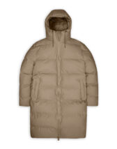 Rains 15130-133 Beige Alta Longer Puffer Jacket Beige Men Women  Outerwear Outerwear Winter jackets and coats Winter coats and jackets