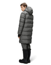Rains 15130-13 Grey Alta Longer Puffer Jacket Grey Talvemantel Meeste riided Naised Ülerõivad  Talvejoped ja mantlid