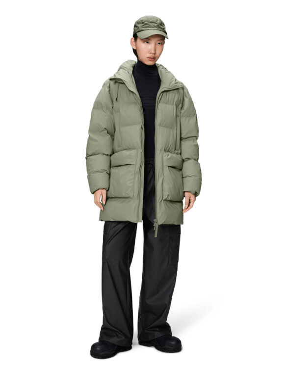 Rains 15210-108 Drift Alta Long Puffer Cargo Jacket Drift Men Women  Outerwear Outerwear Winter jackets and coats Winter coats and jackets