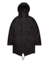 Rains 21460-01 Black Nome Long Parka Black Men Womens  Outerwear Outerwear Winter jackets and coats Winter coats and jackets