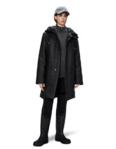 Rains 21460-01 Black Nome Long Parka Black Meeste riided Naised Ülerõivad  Talvejoped ja mantlid