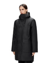 Rains 21460-01 Black Nome Long Parka Black Meeste riided Naised Ülerõivad  Talvejoped ja mantlid