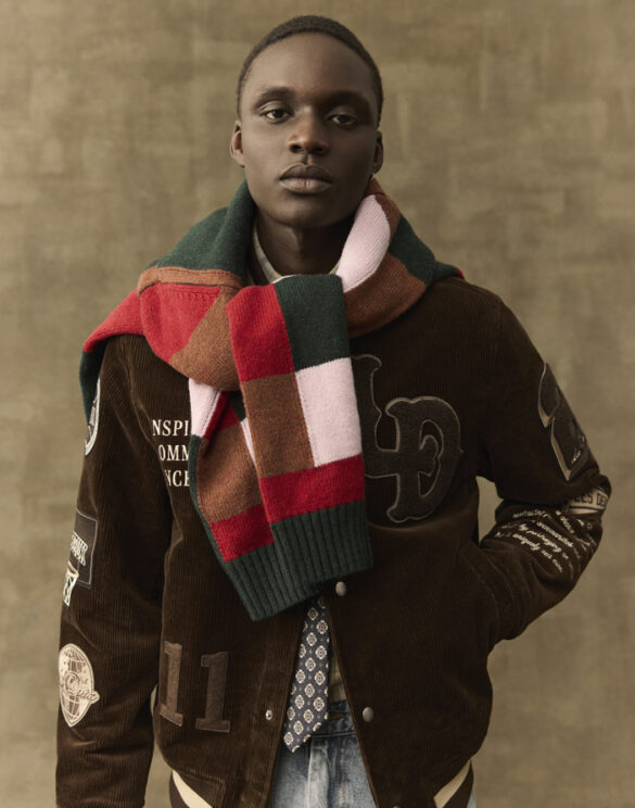 Les Deux 1001181-DUFFEL BAG } Everett Colorblock Knit Jumper Duffel Bag Men Sweaters & hoodies