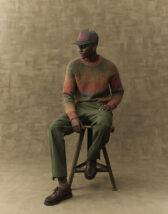 Les Deux 1000998-DARK CLAY ORANGE Brad Gradient Kootud Kampsun Dark Clay Orange Meeste riided Kampsunid ja pusad