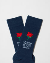 BeSocks Accessories Socks BeTheGodfather Rose Navy Socks BeThe Godfather Navy