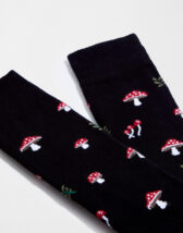 BeSocks Accessories Socks  BeMushroom Black