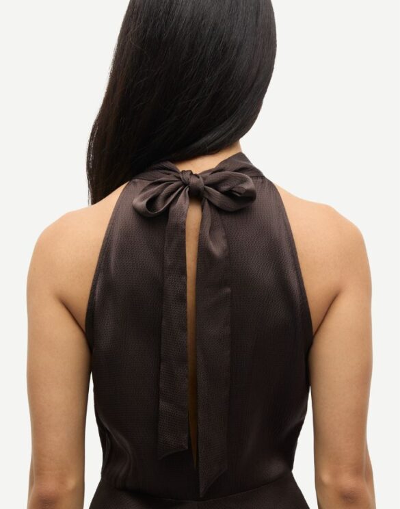 Samsøe Samsøe F20500071-BLACK COFFEE Rheo Kleit Black Coffee Naised Kleidid