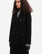 Samsoe Samsoe Falcon Wool Coat Black model image