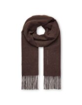 Samsoe Samsoe Sajolly Scarf Black Coffee wool and cashmere scarf