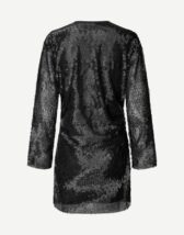 Samsøe Samsøe F25400114-BLACK } Saruby Dress Black Women Dresses