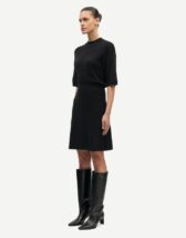 Samsøe Samsøe F25400053-BLACK } Satatiana Dress Black Women Dresses