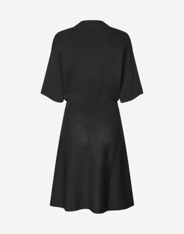 Samsøe Samsøe F25400053-BLACK } Satatiana Dress Black Women Dresses