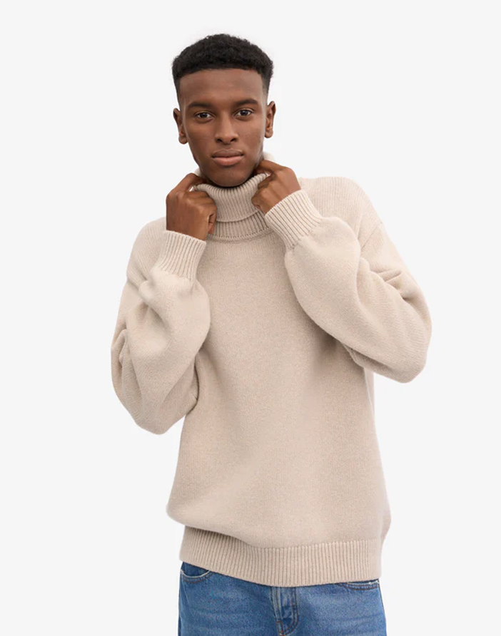 トップス celon raccoon wool drape neck knit ivory Colorful Standard Merino Wool Turtleneck Ivory White | Watch Wear