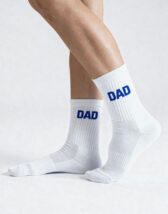 No Bad Days Club Accessories Socks  DAD-WHITE/BLUE