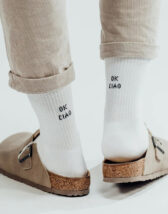 No Bad Days Club Accessories Socks Ok Ciao Retro Socks OKCIAO-RETRO-WHITE
