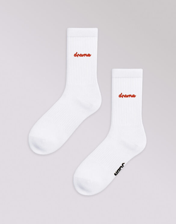 No Bad Days Club Accessories Socks Drama Socks DRAMA-WHITE