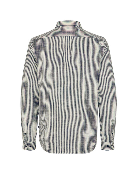 Samsøe Samsøe M22100012-SALUTE ST. } Liam Fp Shirt Salute Stripe Men Shirts